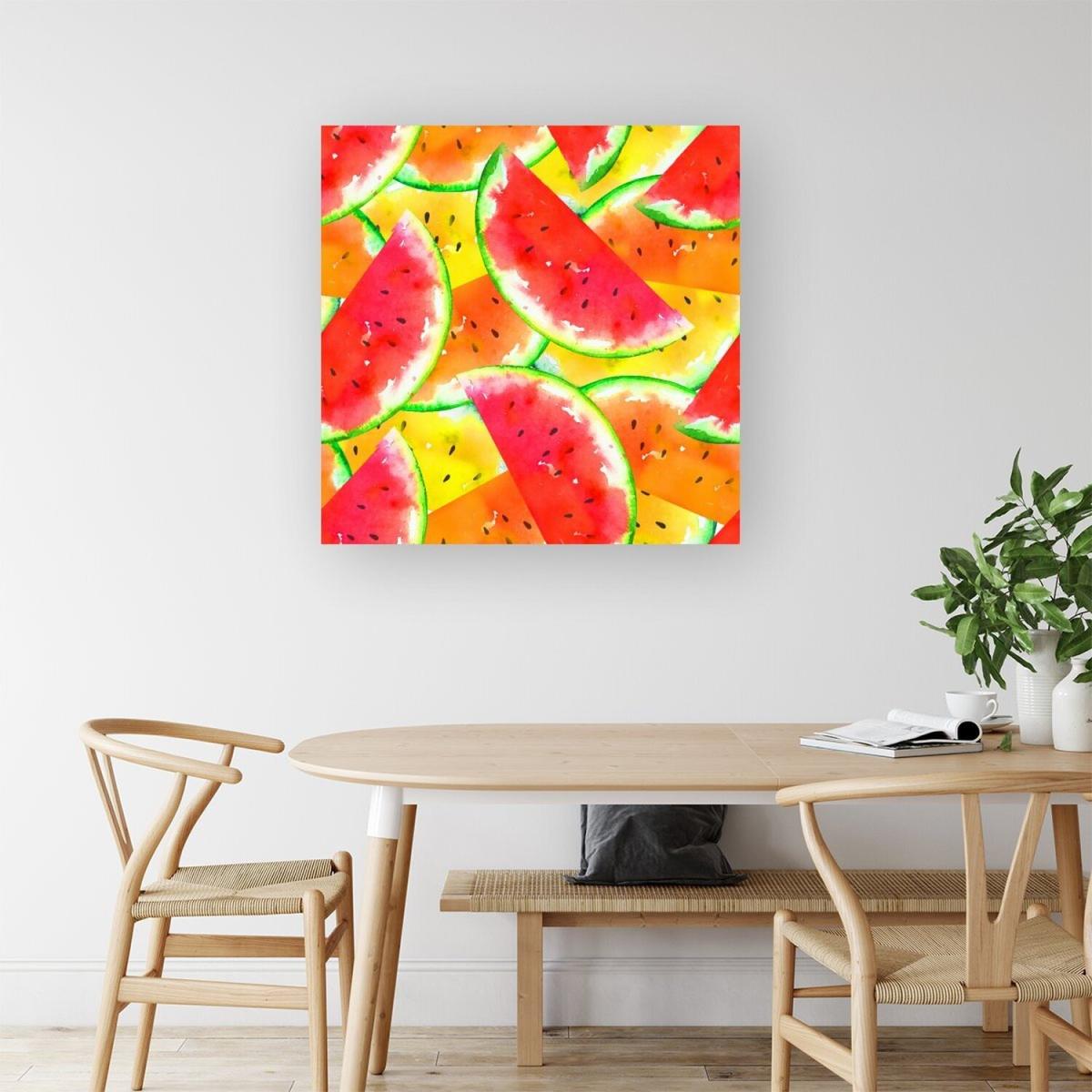 Melon Print Canvas Print - Pink / Large – image 1