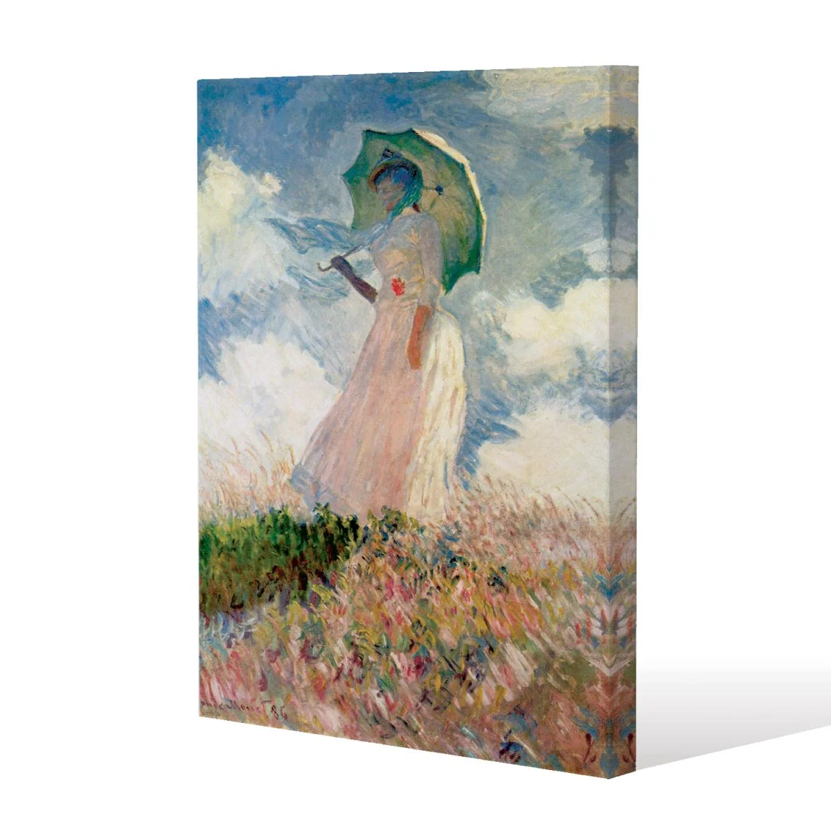 Claude Monet - Woman With A Parasol Canvas print - Blue / 61cm / 91cm – image 2