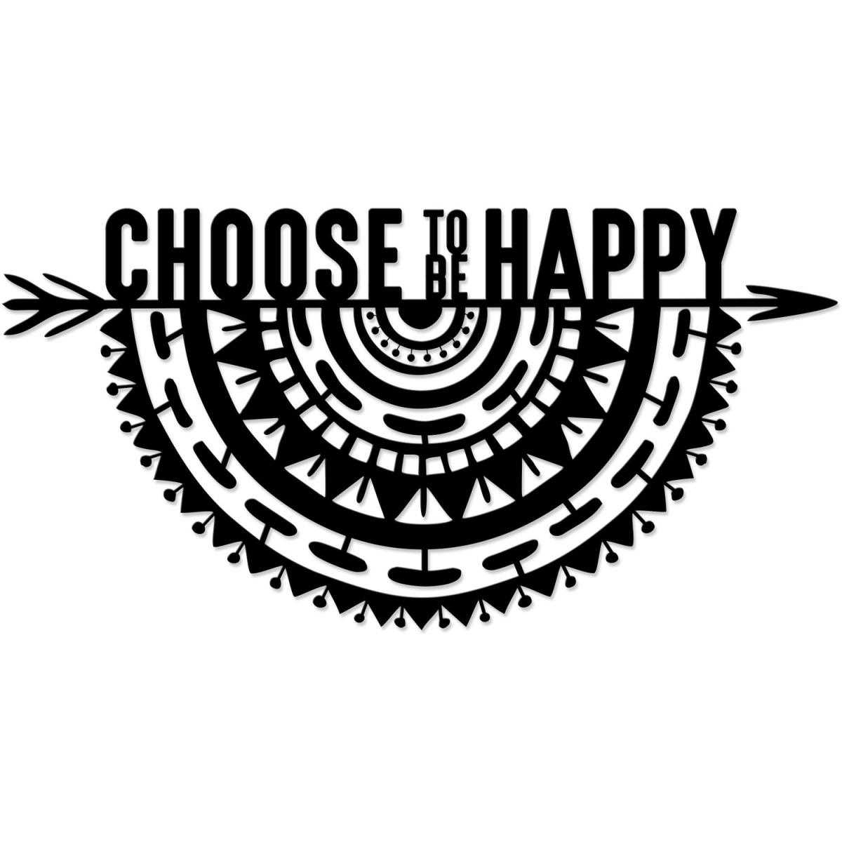 Choose to Be  Wall Art Metal Decorative Object - Black - Black – image 2
