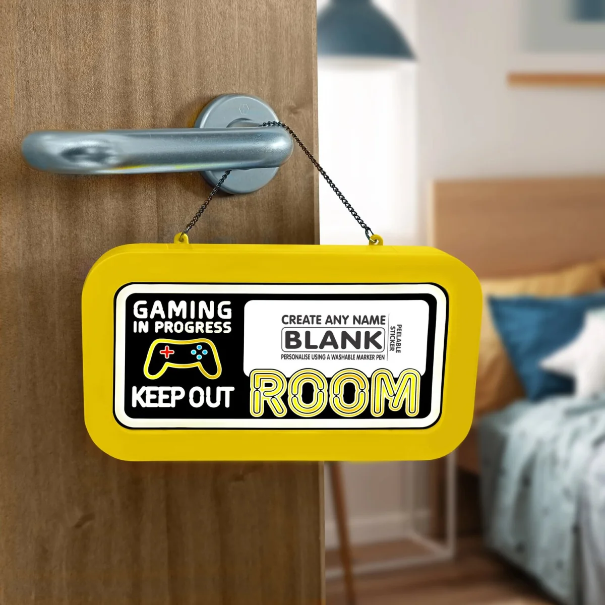 Gaming (Blank) Pre-personalised Light-Up Neon Bedroom Sign - Yellow – image 8