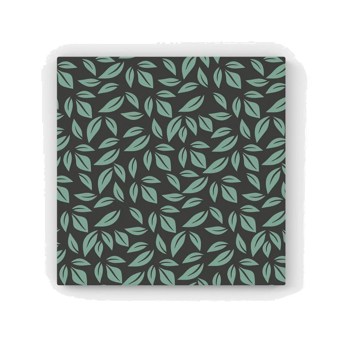 Delicate Leaf HD Metal Print - Green / 30cm
