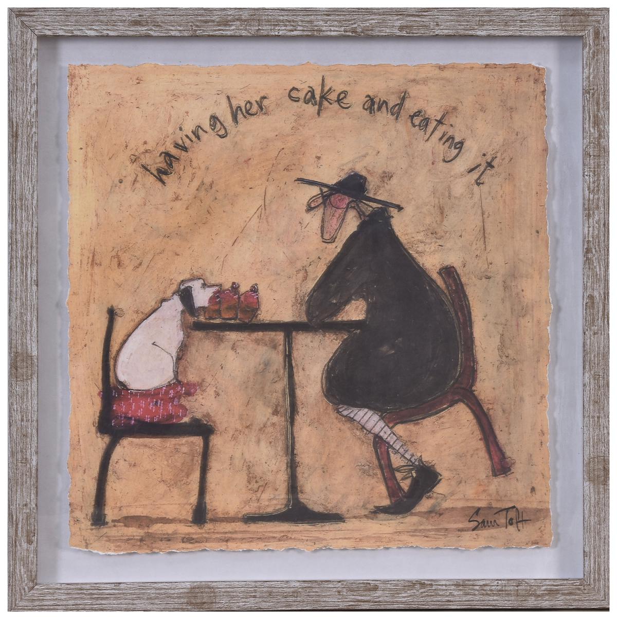 Sam Toft Having Her Cake Framed Print – image 1