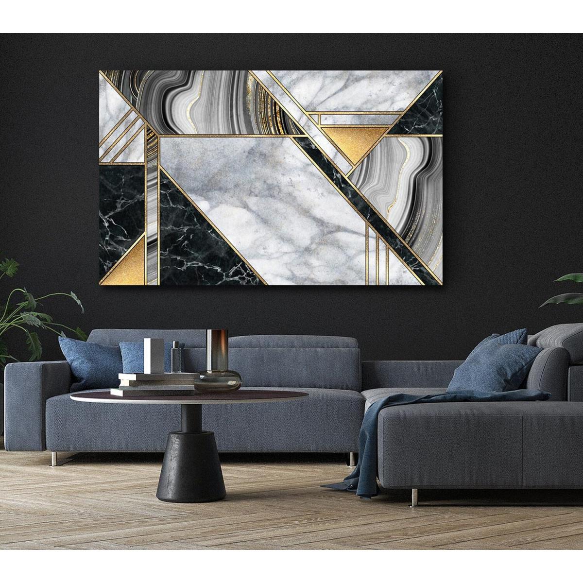 Triangles Of Marble - Yellow / Medium 20 x 32 Inches – image 5