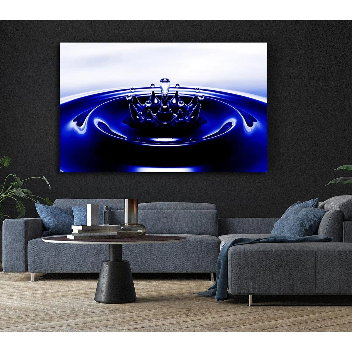 Rippled Emergance Canvas Print Wall Art - Yellow / 35.56cm – image 5