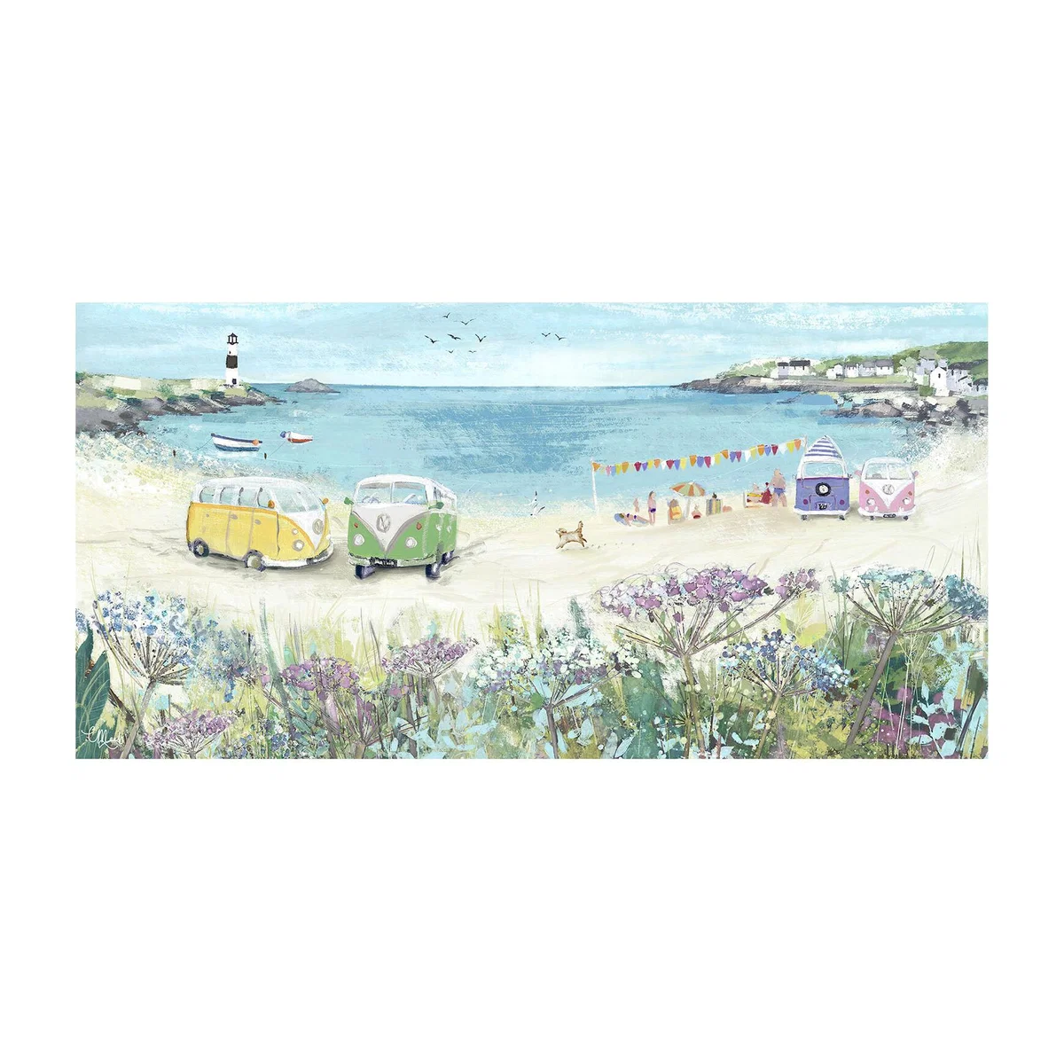 C. Mack Campervan Bay Canvas – image 1