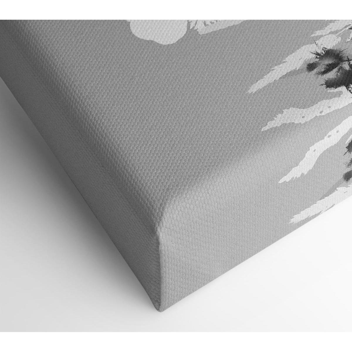 Silver Splash Flowers Canvas Print Wall Art - Yellow / 66.04cm – image 2