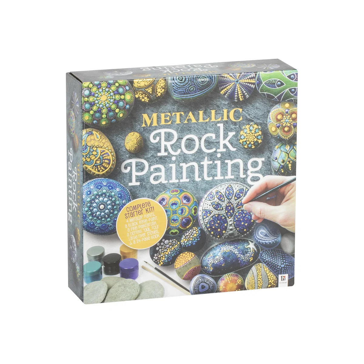 Hinkler Metallic Rock Painting Starter Kit – image 1