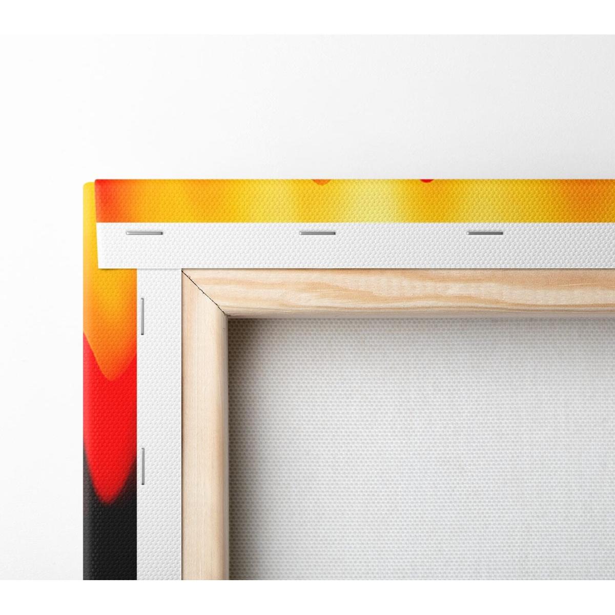 Liquid Fire Canvas Print Wall Art - Yellow / 50.8cm – image 3
