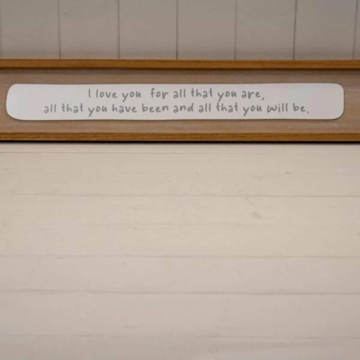Natural Rectangle Wooden Sign 'I Love You For All You Are All That You - Brown – image 3