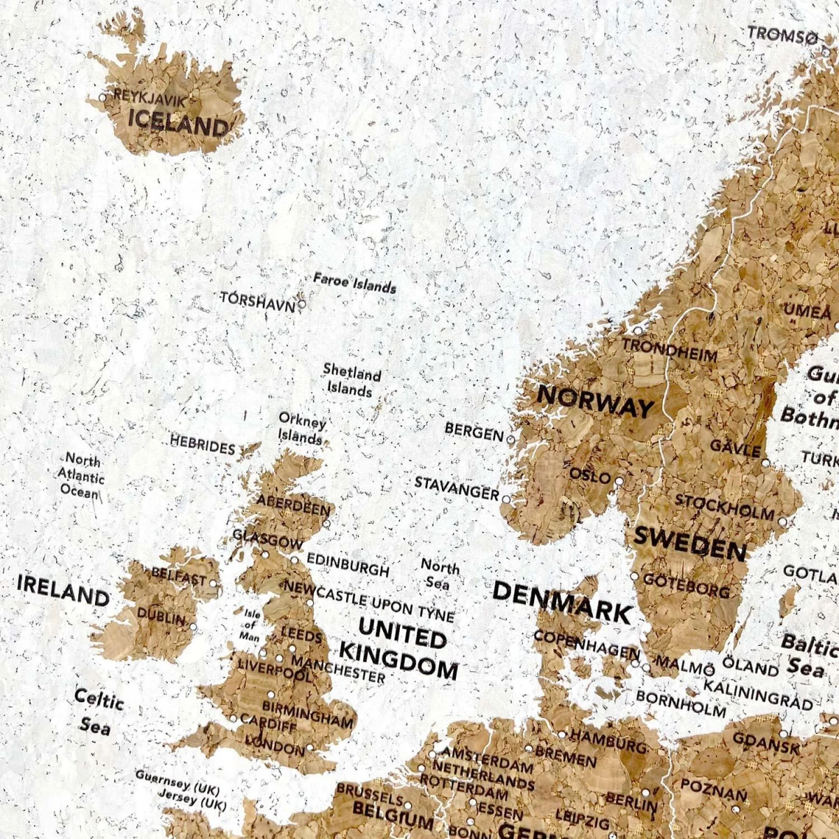 Splosh Travel Map Europe White - White – image 2