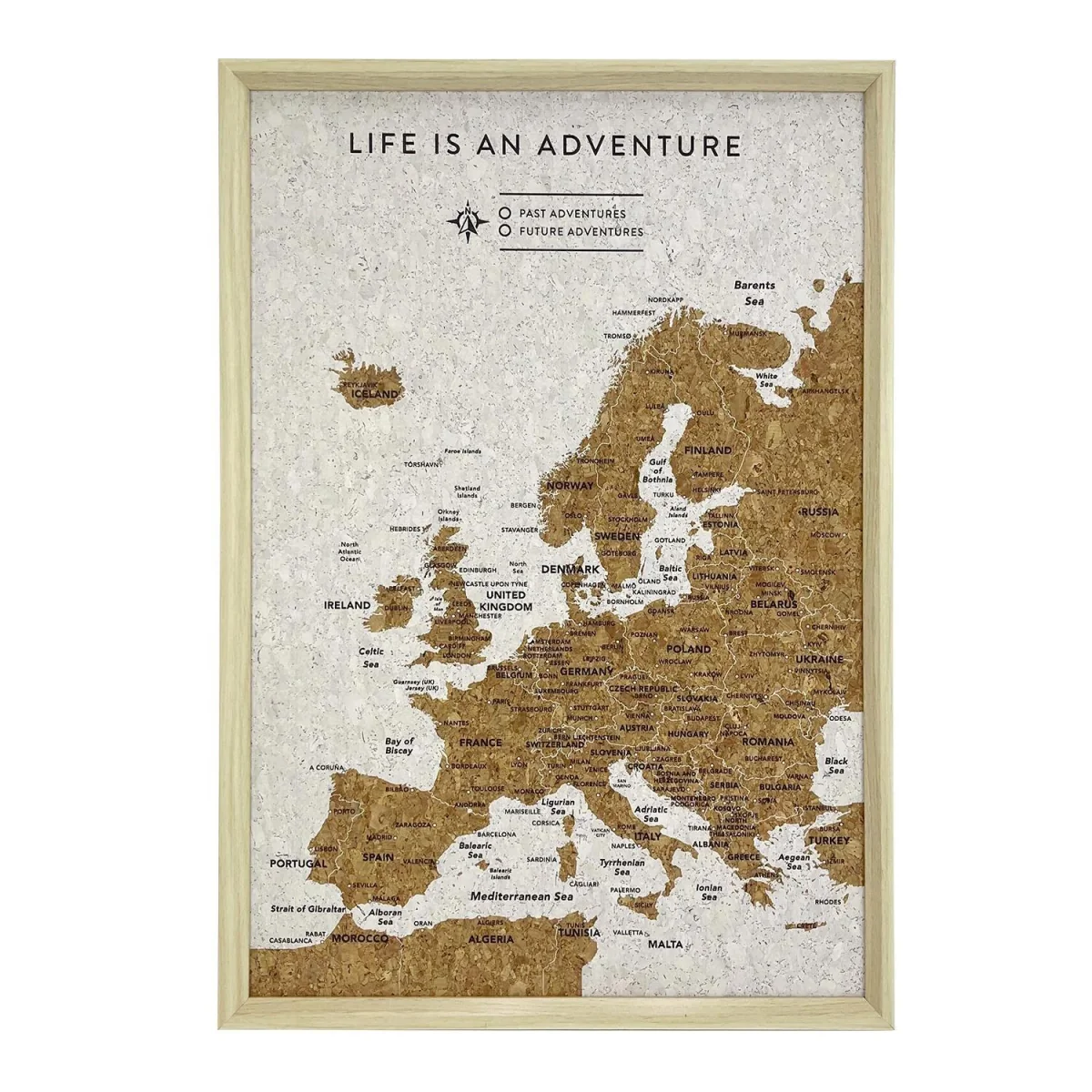 Splosh Travel Map Europe White - White – image 7