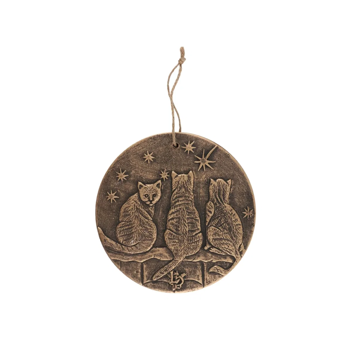 Bronze Wish Upon A Star Terracotta Plaque by Lisa Parker - Magical Wall Decor - Bronze