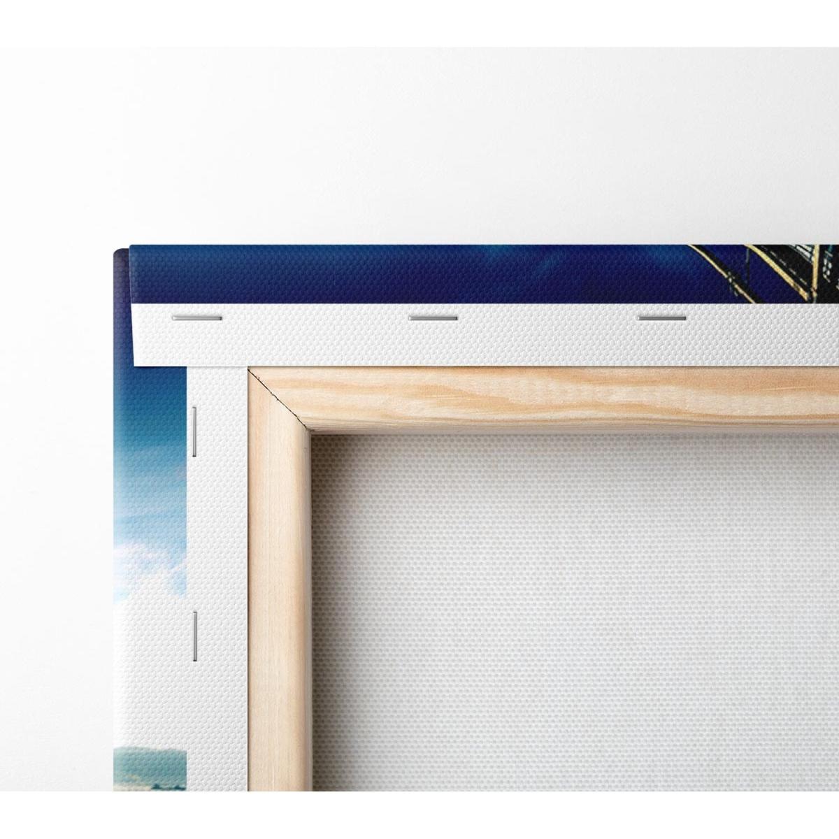 Akashi Kaikyo Bridge Japan Canvas Print Wall Art - Yellow / 35.56cm – image 3