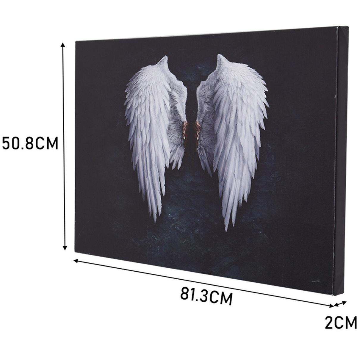 Angel Wing Art Canvas - Black / 81.3cm – image 2