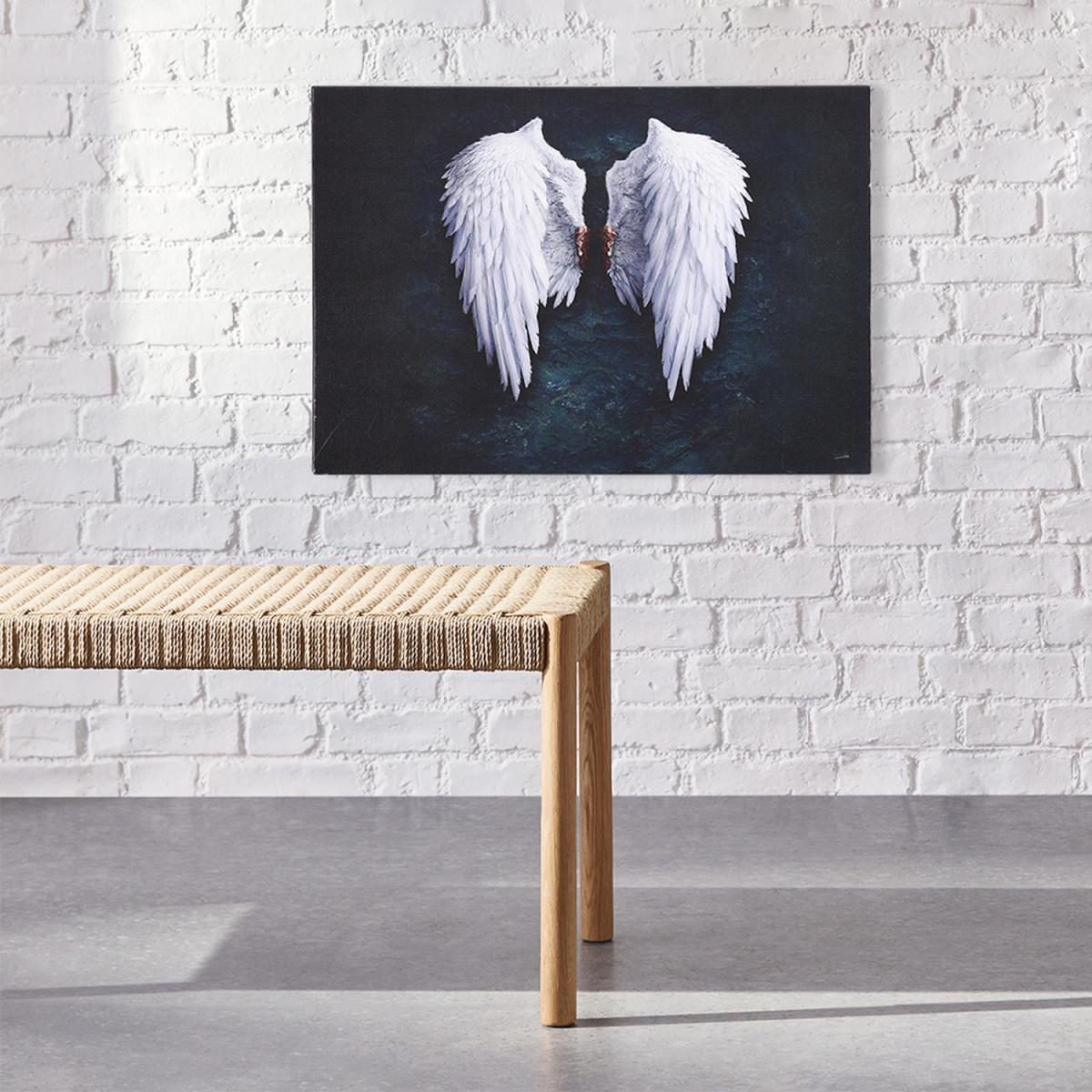 Angel Wing Art Canvas - Black / 81.3cm – image 5