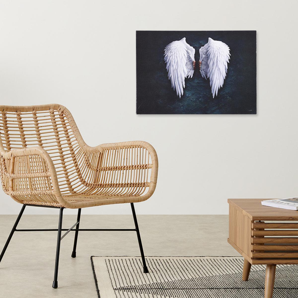 Angel Wing Art Canvas - Black / 81.3cm – image 1