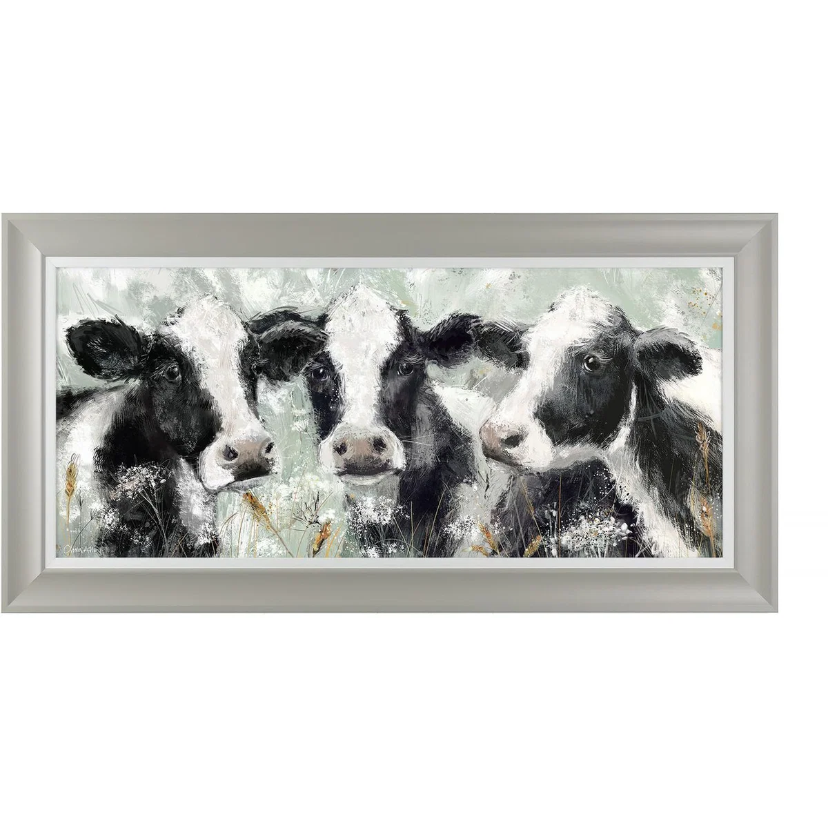 O. Allen Friesian Cows Framed Print – image 2