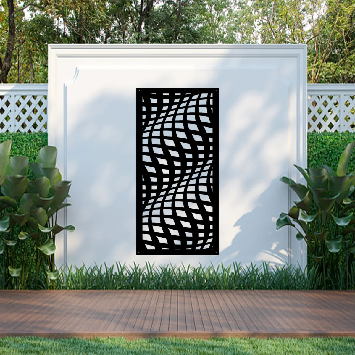Wave Screen Metal Wall Art  - Anthracite grey – image 3