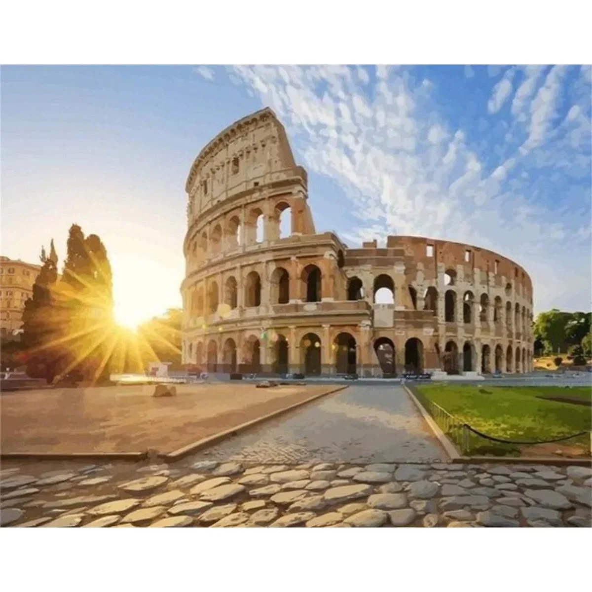 Rome Colosseum Landmark Diamond Painting Kit - Multi – image 6