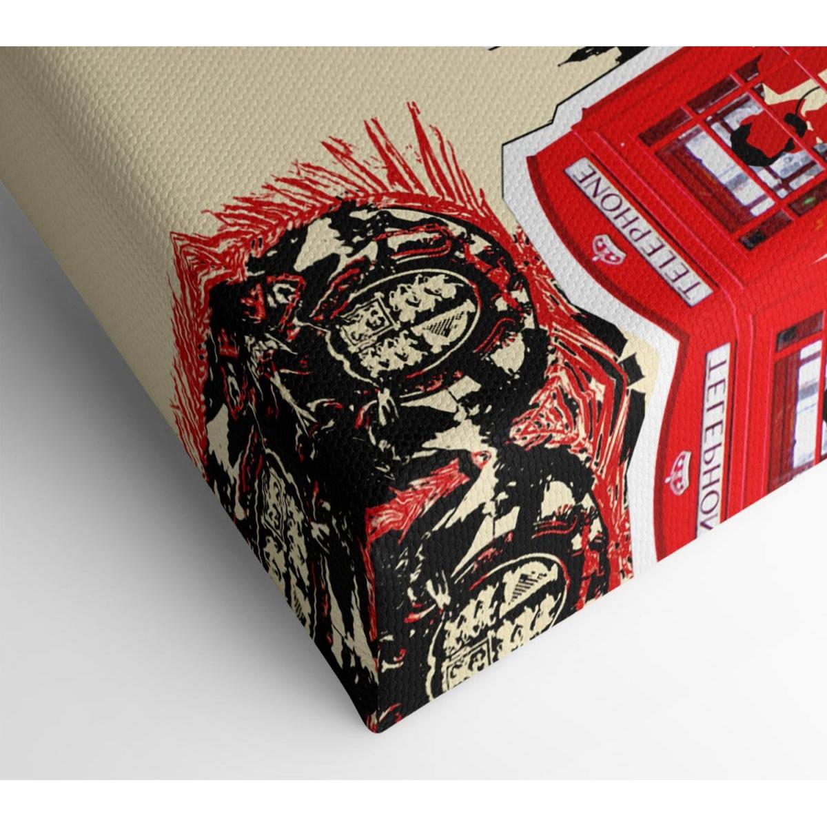 London Collage Canvas Print Wall Art - Yellow / 66.04cm – image 2