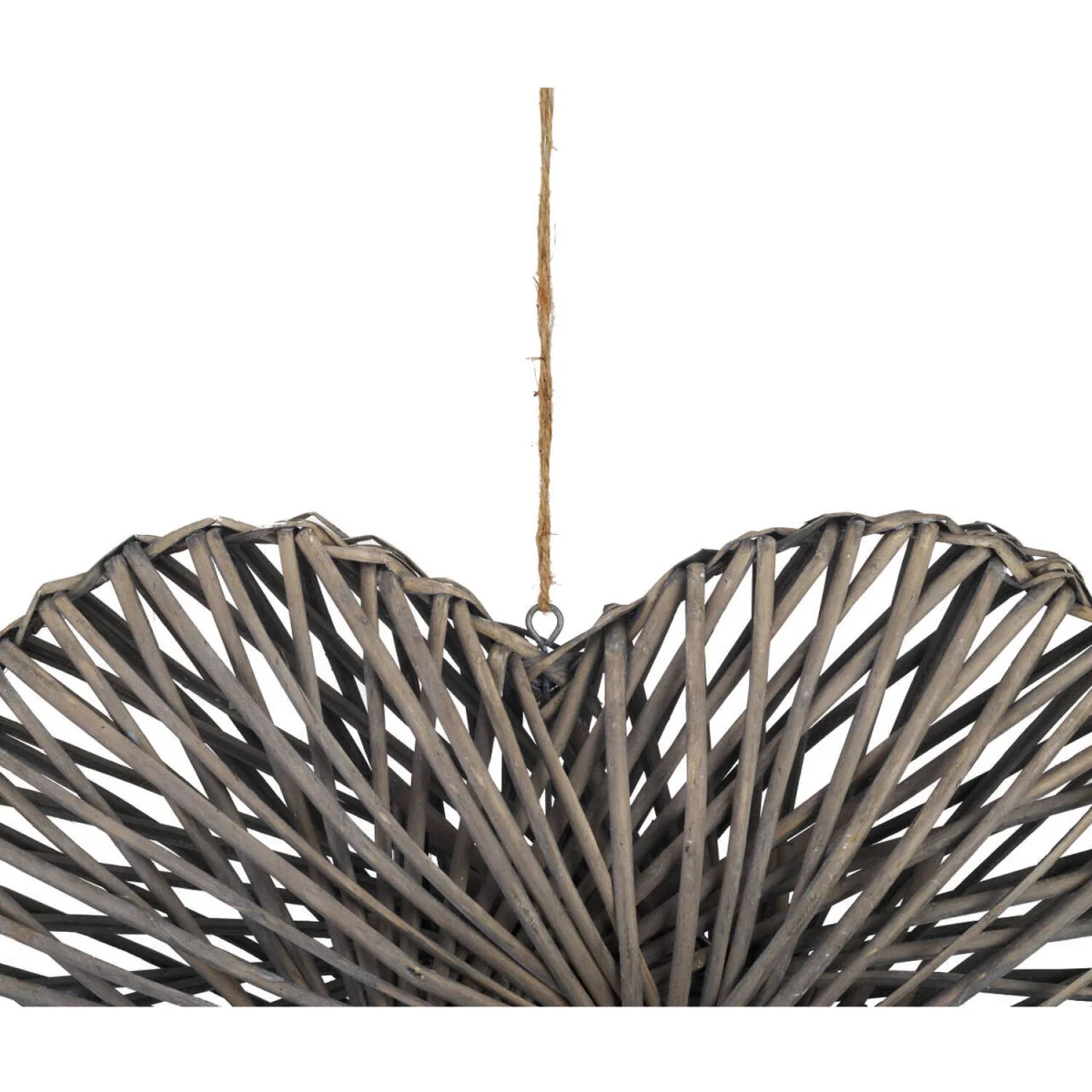Wicker Heart Hanging Wall Art - Grey – image 4
