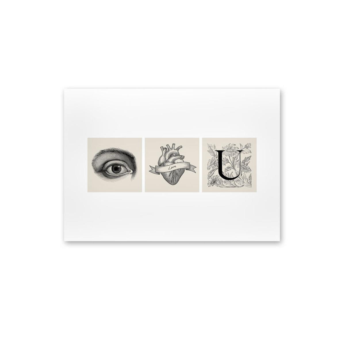 Framed Eye Heart You Art Print – image 3