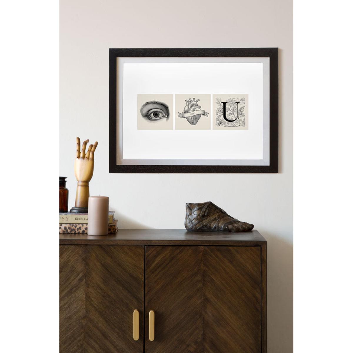 Framed Eye Heart You Art Print – image 4