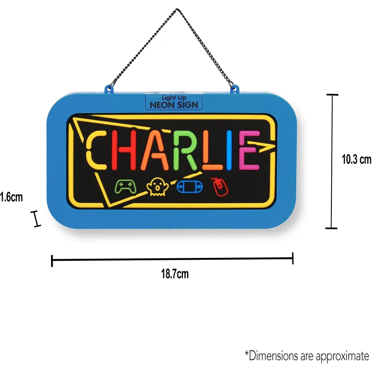 Grace Pre-personalised Light-Up Neon Bedroom Sign - Pink – image 7