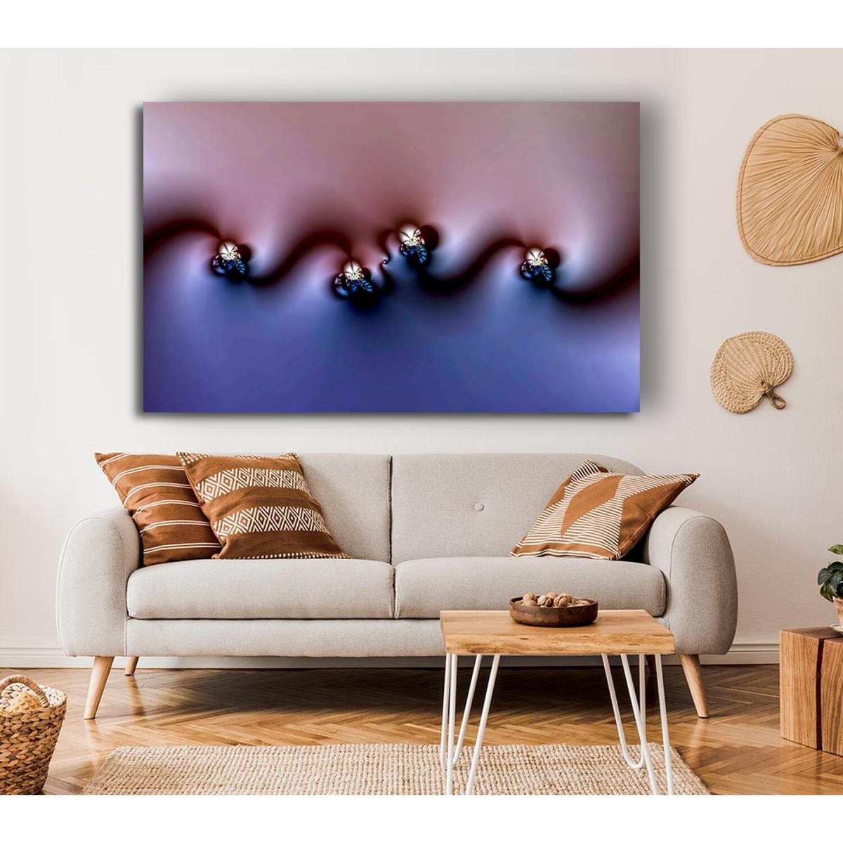 Liquid Diamond Canvas Print Wall Art - Yellow / 50.8cm – image 4
