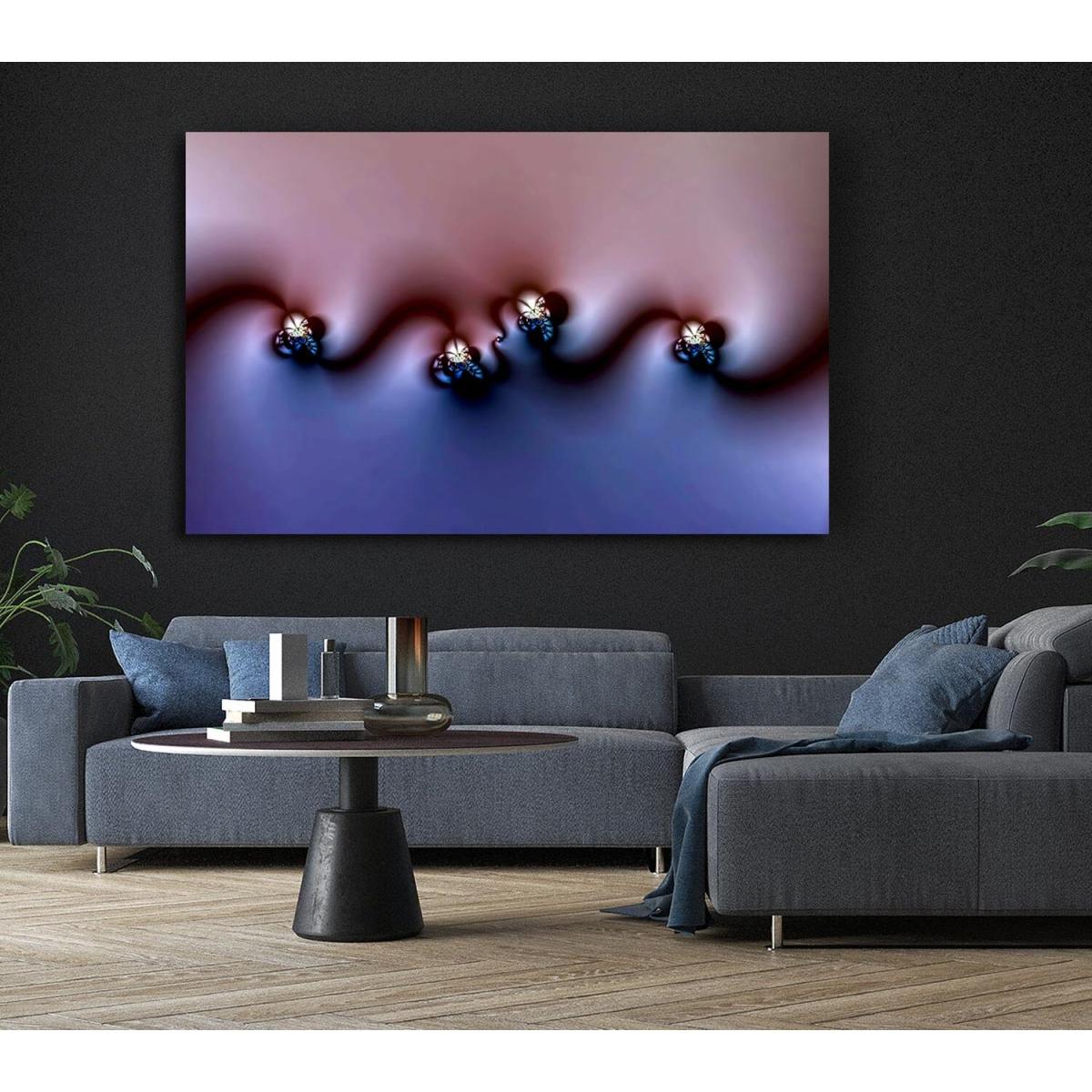 Liquid Diamond Canvas Print Wall Art - Yellow / 50.8cm – image 6