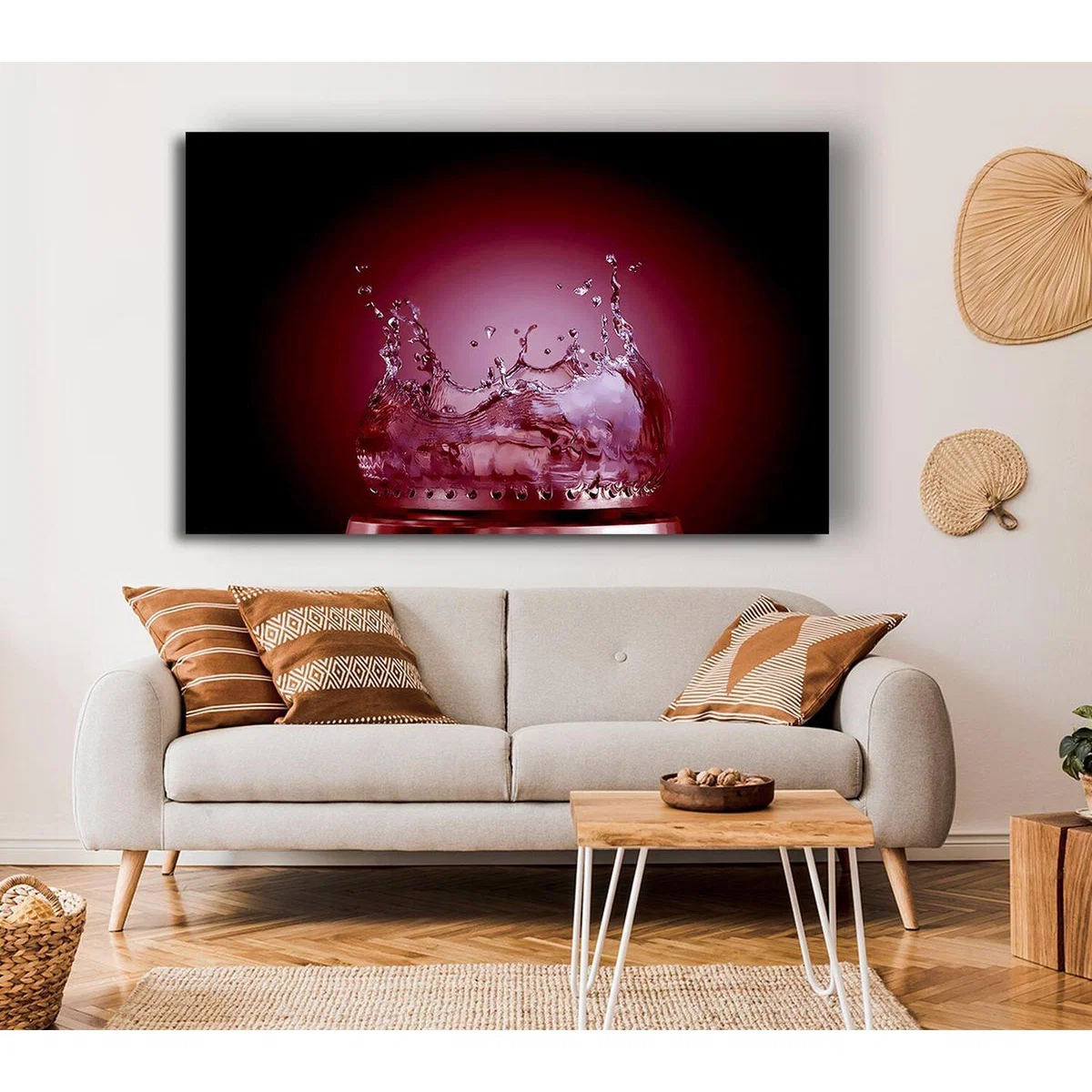 Flames Of Water Mulberry Canvas Print Wall Art - Yellow / 50.8cm – image 4