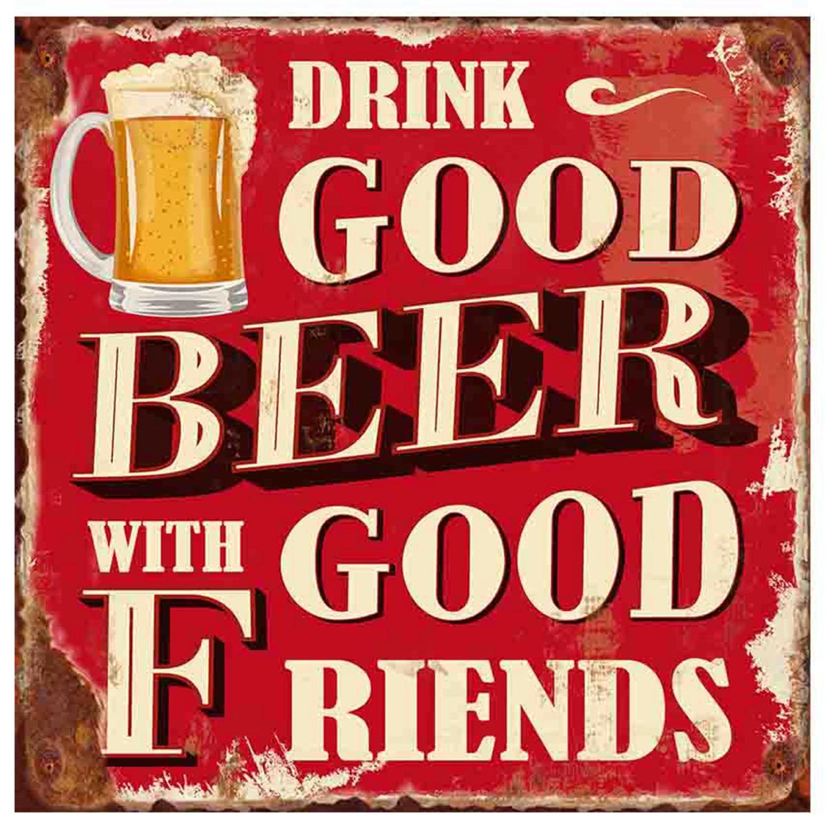 Enjoy Drinks Metal Wall Art – image 2