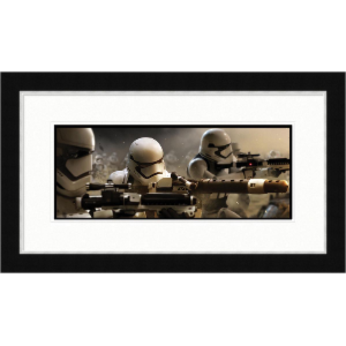 Star Wars Episode VII (Stormtroopers Shoot) Framed Print – image 2