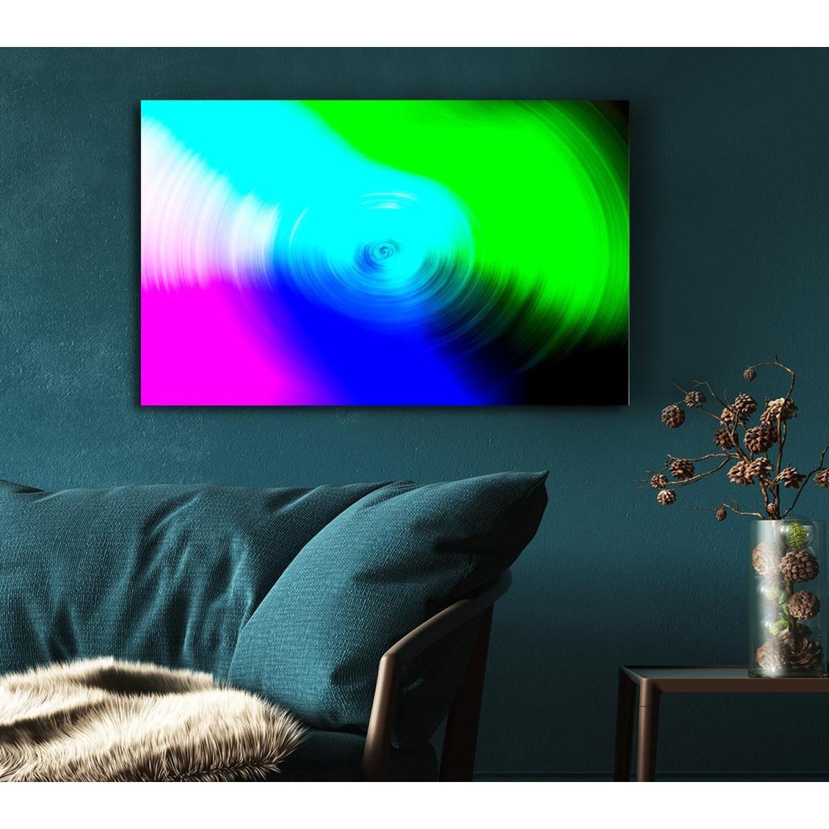 Colour Wheel Canvas Print Wall Art - Yellow / 81.28cm – image 4