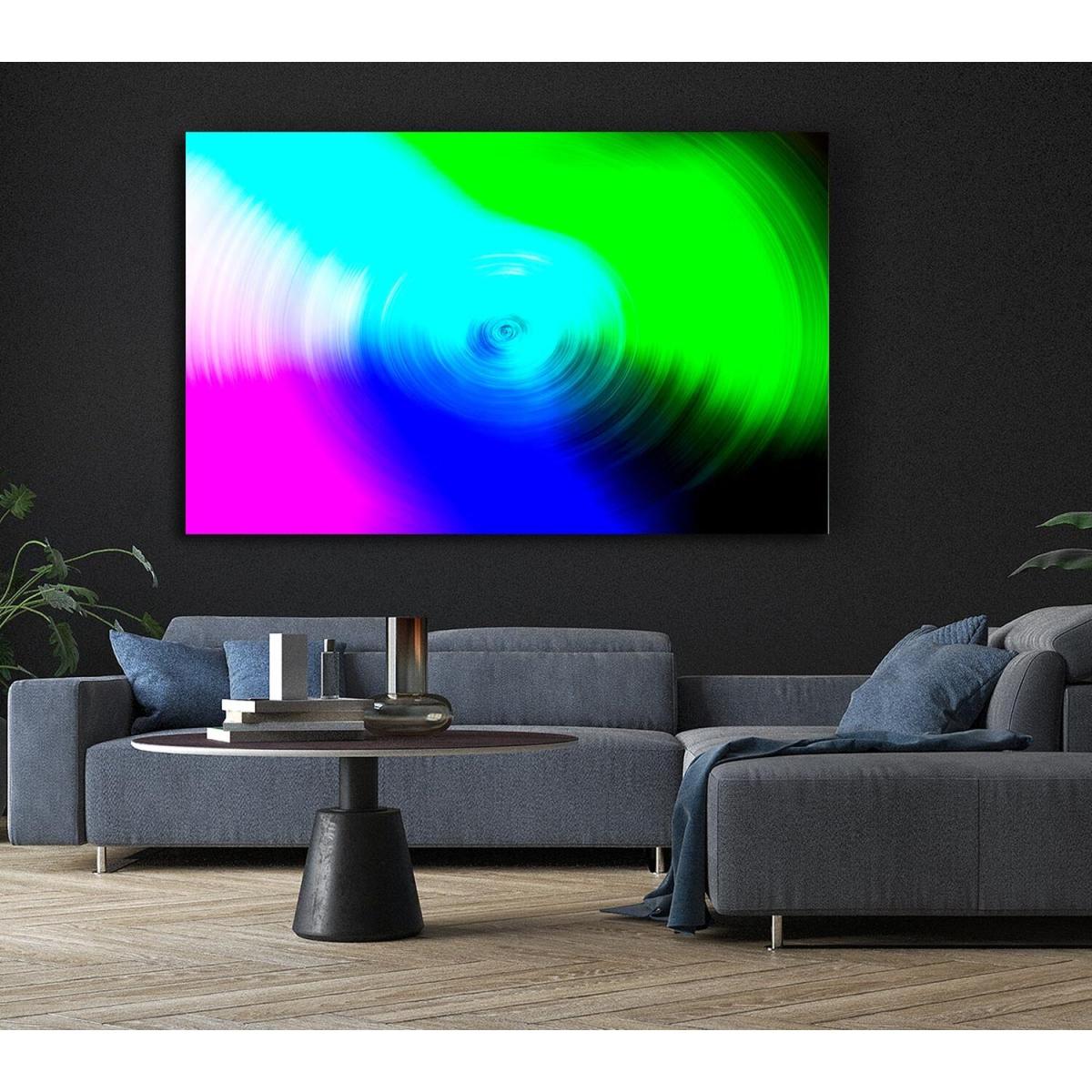 Colour Wheel Canvas Print Wall Art - Yellow / 81.28cm – image 5