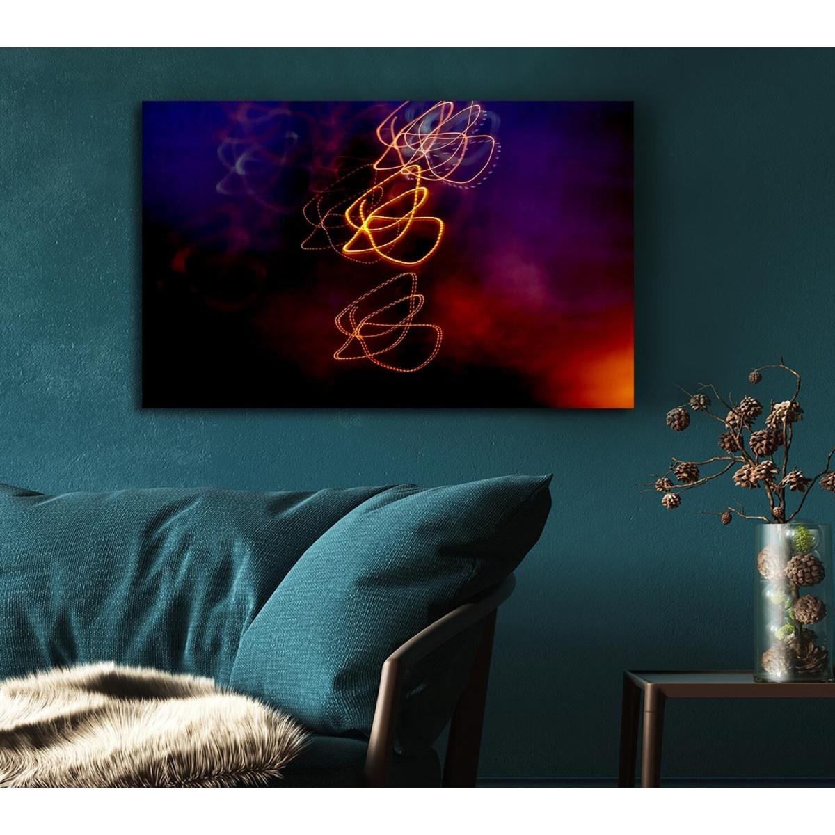 Fire Flies Canvas Print Wall Art - Yellow / 81.28cm – image 5