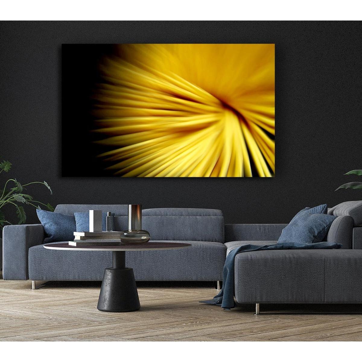 Golden Flare Canvas Print Wall Art - Yellow / 66.04cm – image 3