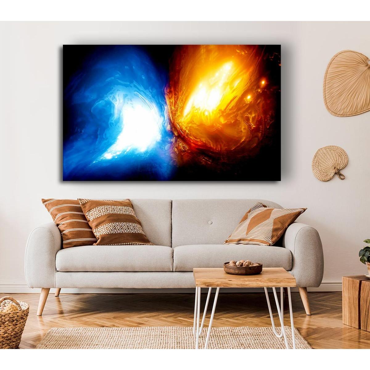 Collision Canvas Print Wall Art - Yellow / 50.8cm – image 4