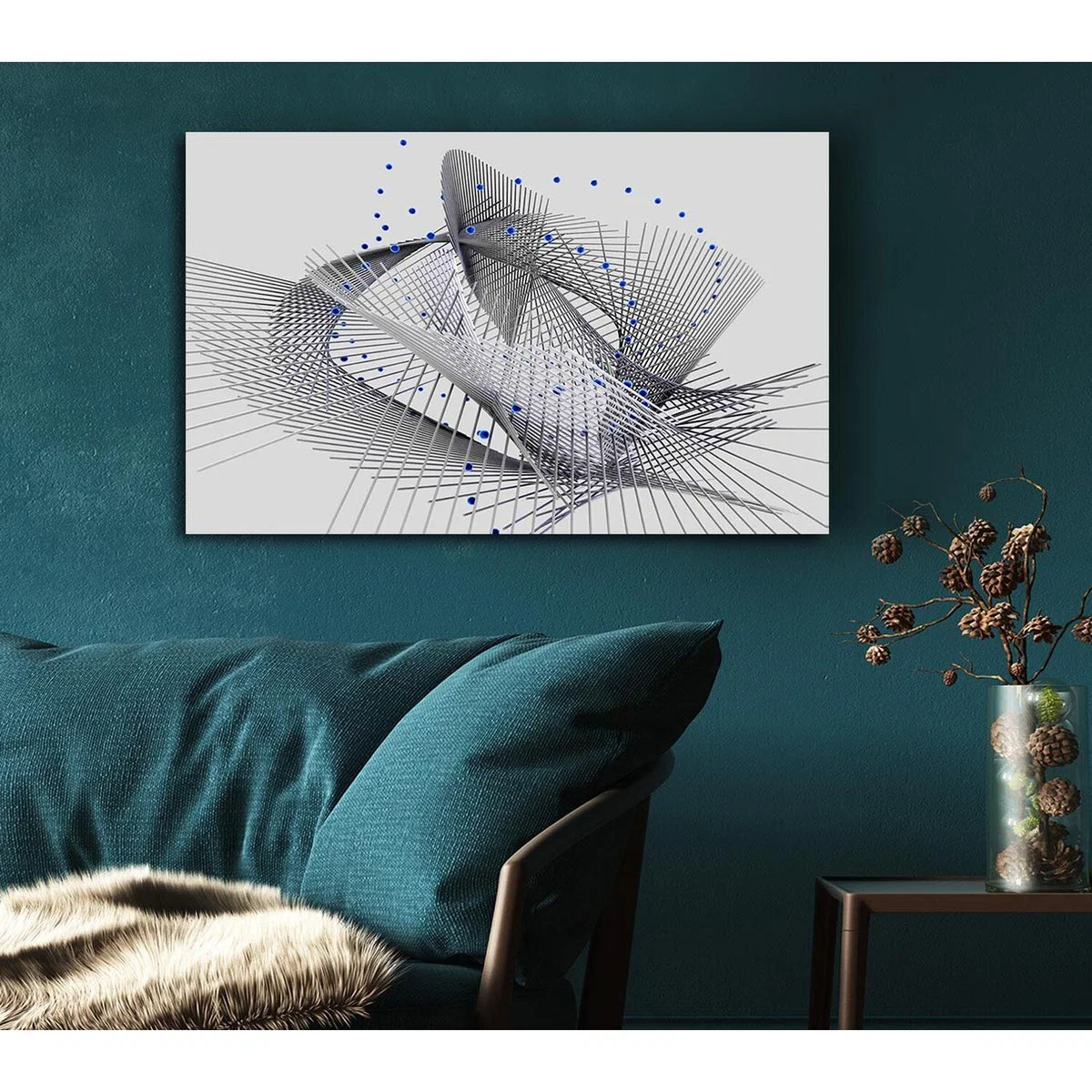 Graphical Equals Canvas Print Wall Art - Yellow / 35.56cm – image 5