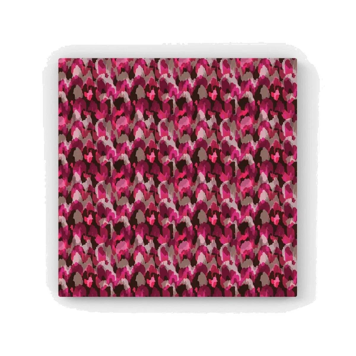 Modern Pink Animal Print HD Metal Print - Pink / 56cm