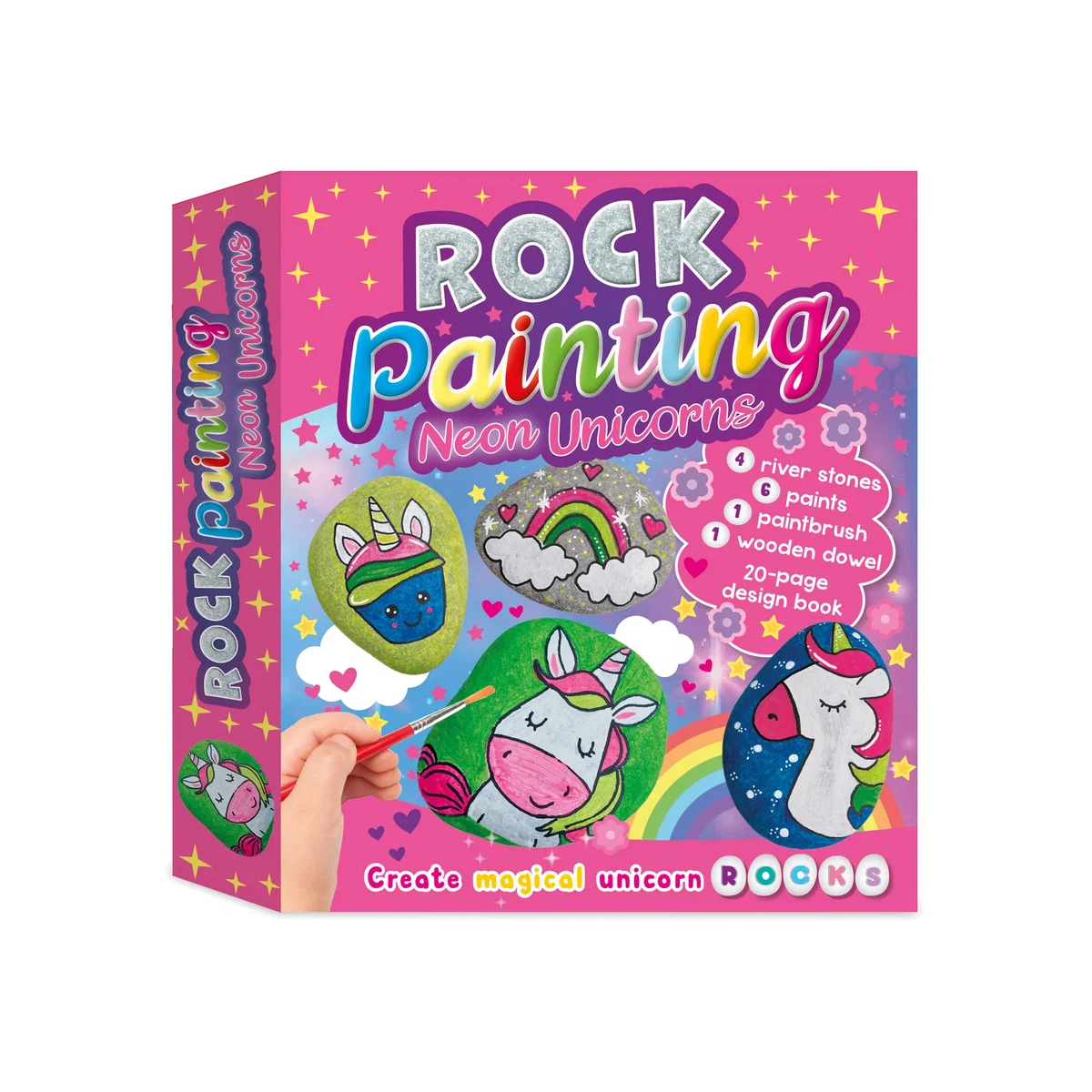 Neon Rock Painting Kit - Unicorns – image 1