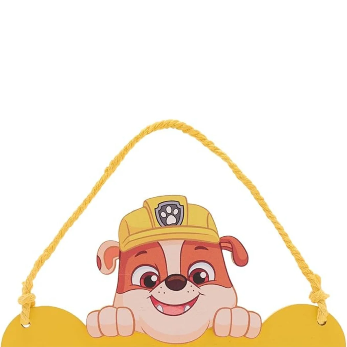 Paw Patrol Rubble Wooden Hanging Plaque - Yellow – image 3