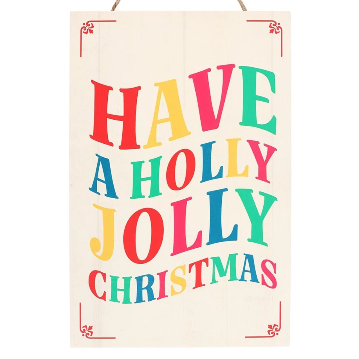 Something Different Have A Holly Jolly Christmas Hanging Decoration - Multicoloured – image 2