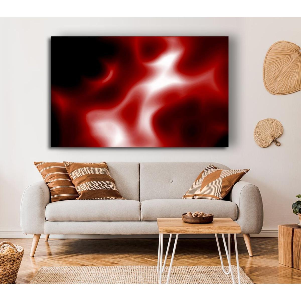 Through The Red Mist Canvas Print Wall Art - Yellow / 81.28cm – image 4