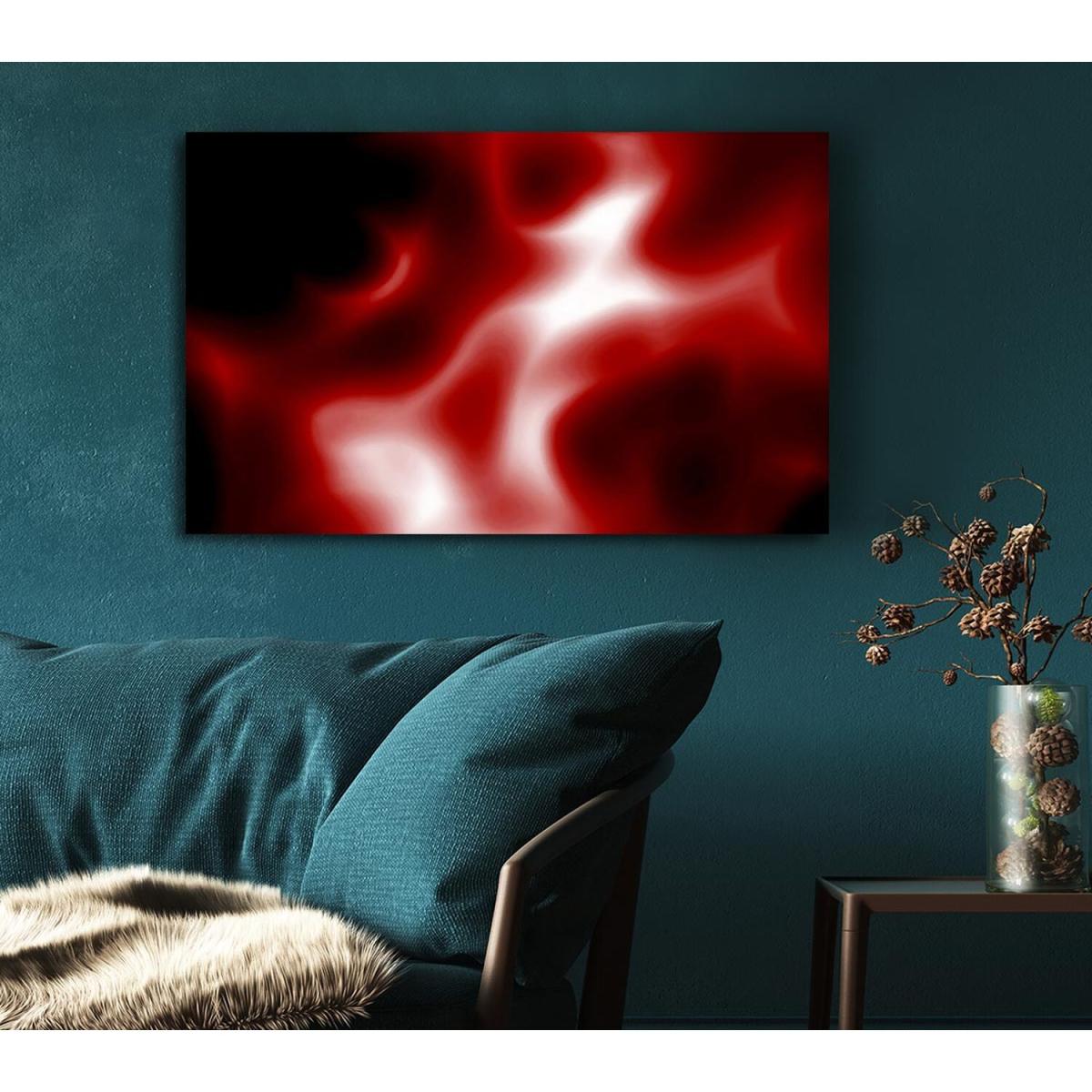Through The Red Mist Canvas Print Wall Art - Yellow / 81.28cm – image 5