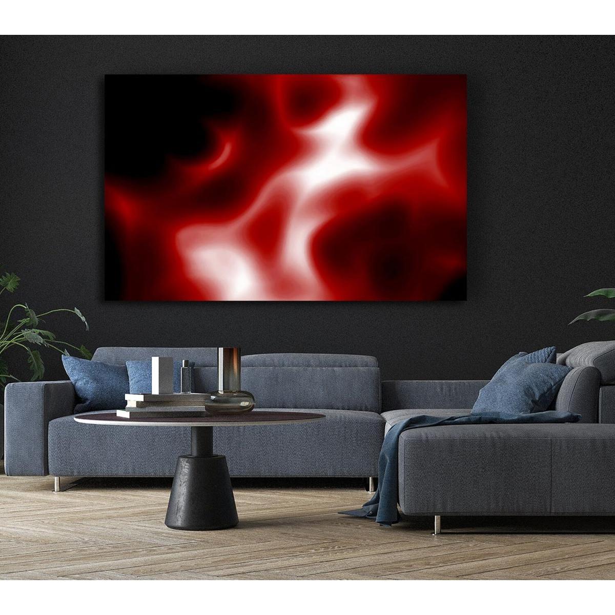 Through The Red Mist Canvas Print Wall Art - Yellow / 81.28cm – image 6