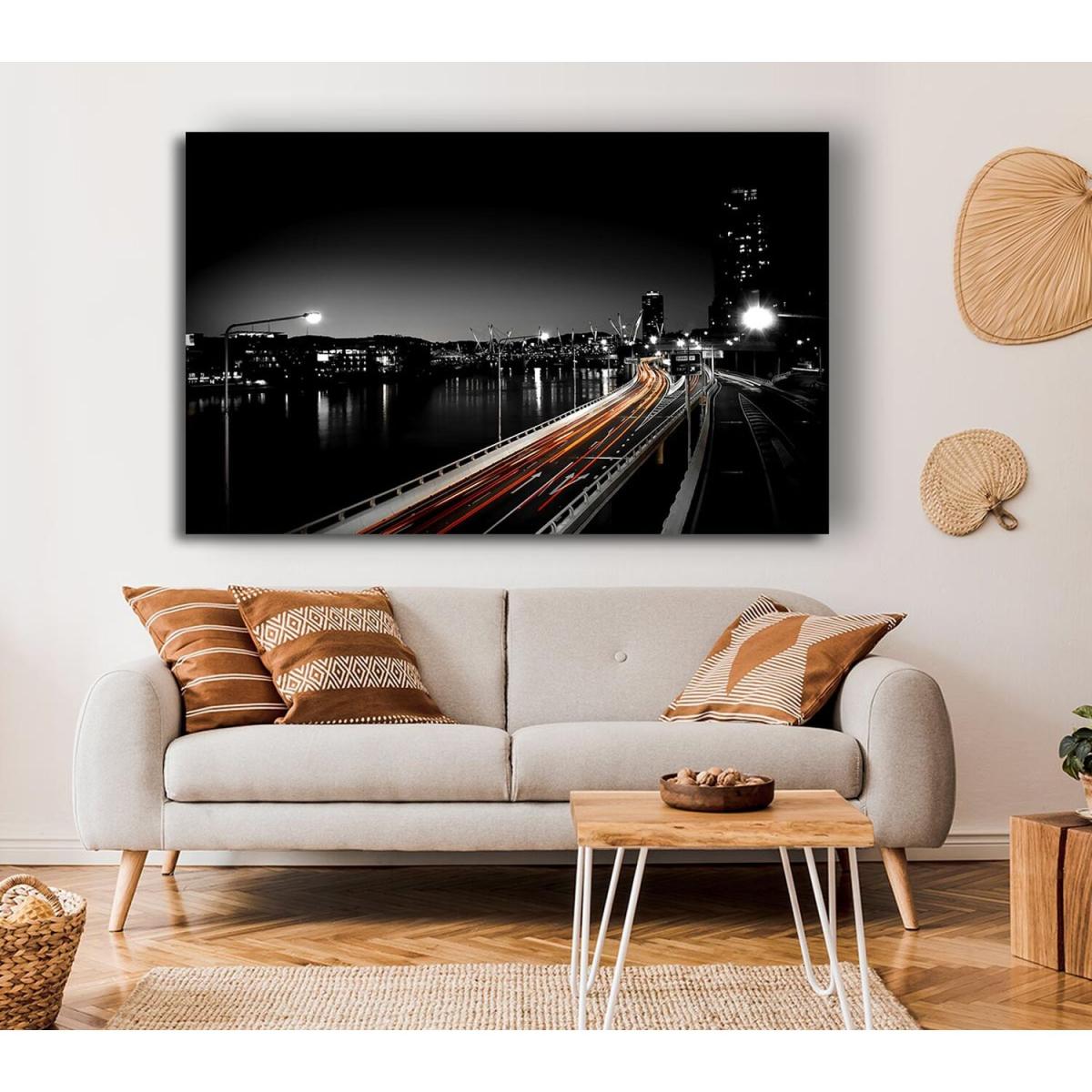 Light Traces Canvas Print Wall Art - Yellow / 66.04cm – image 4