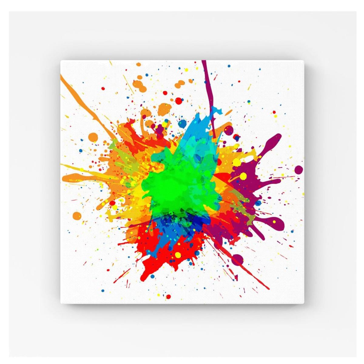 Paint Splash! HD Metal Print - Green / 56cm