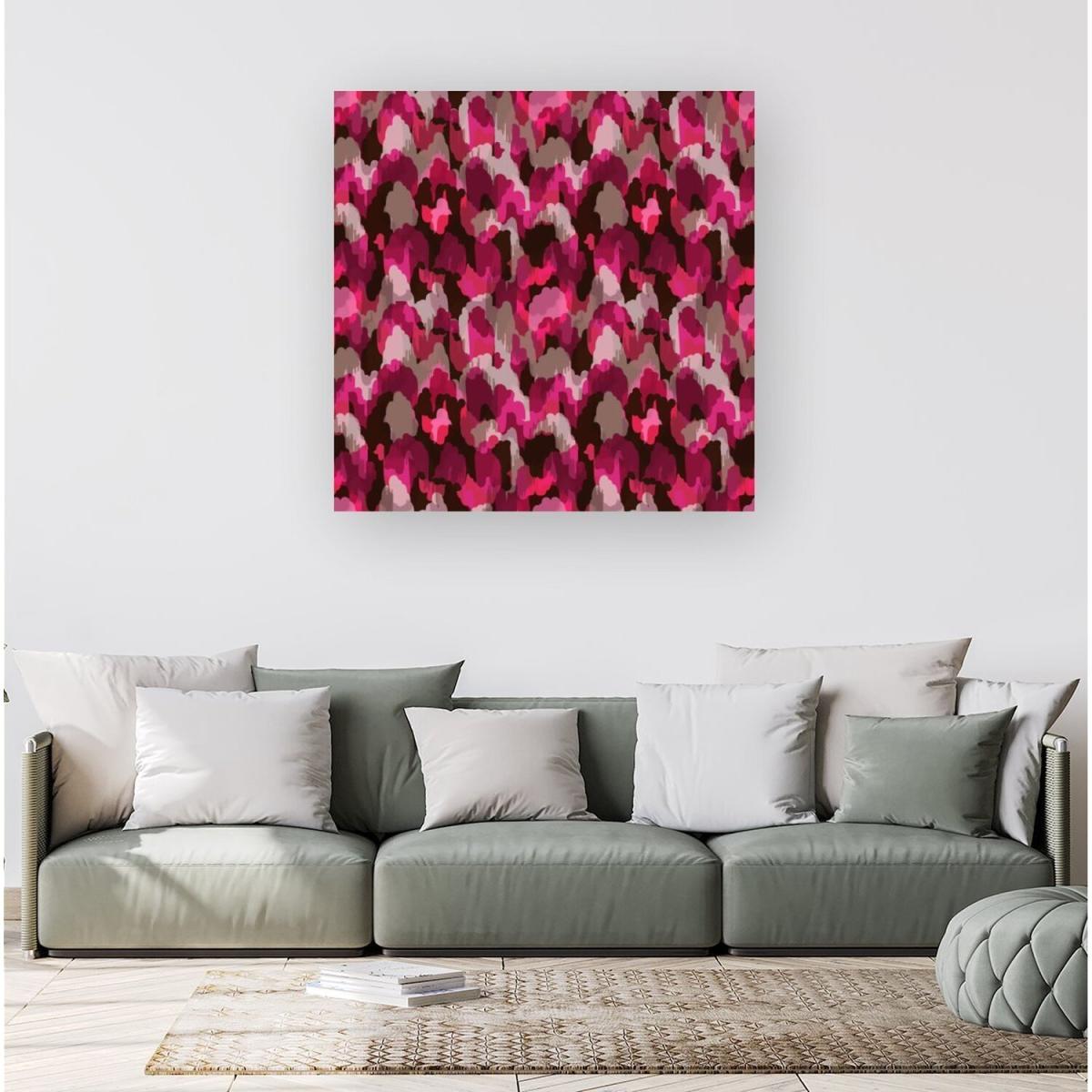 Modern Pink Animal Print Canvas Print - Pink / Small – image 2