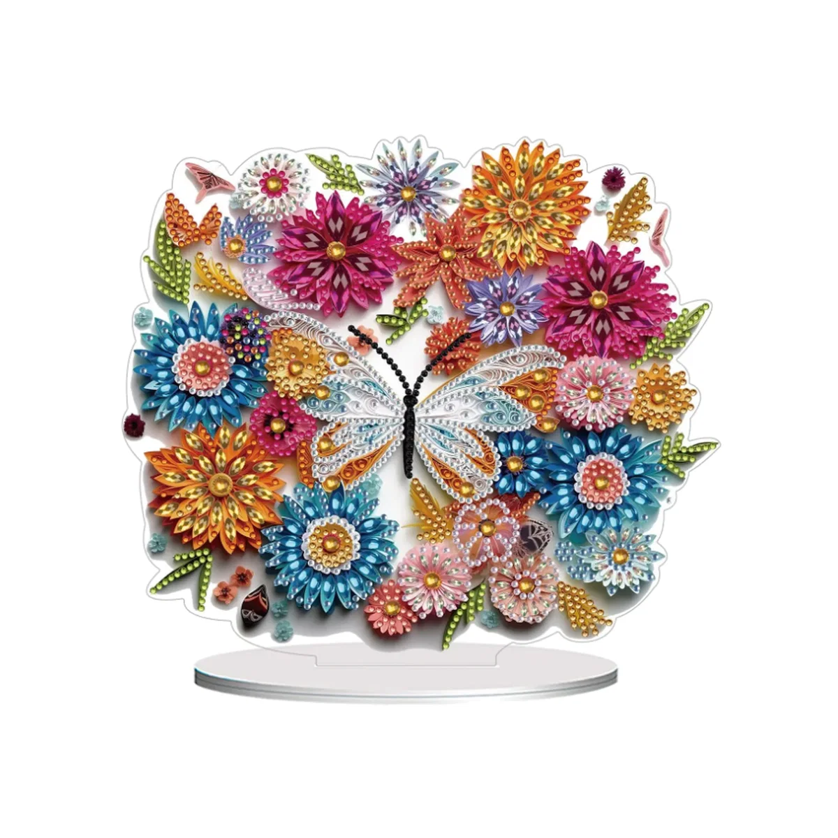 Colourful Floral Diamond Painting Kit - Multi